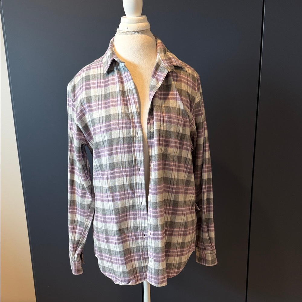 Women's Greyson Purple and Grey Flannel Shirt
